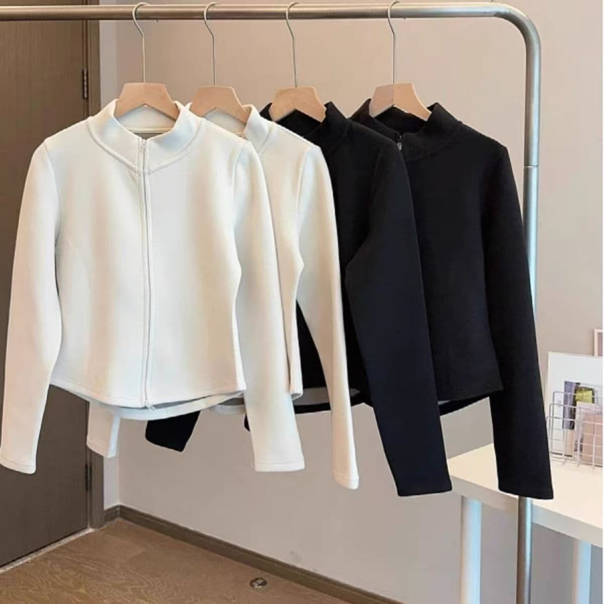 Graphene Yoga Wear Slimming Sports Zipper Cardigan Top Autumn/Winter Warm Versatile Slimming Long Sleeve Hoodie Jacket