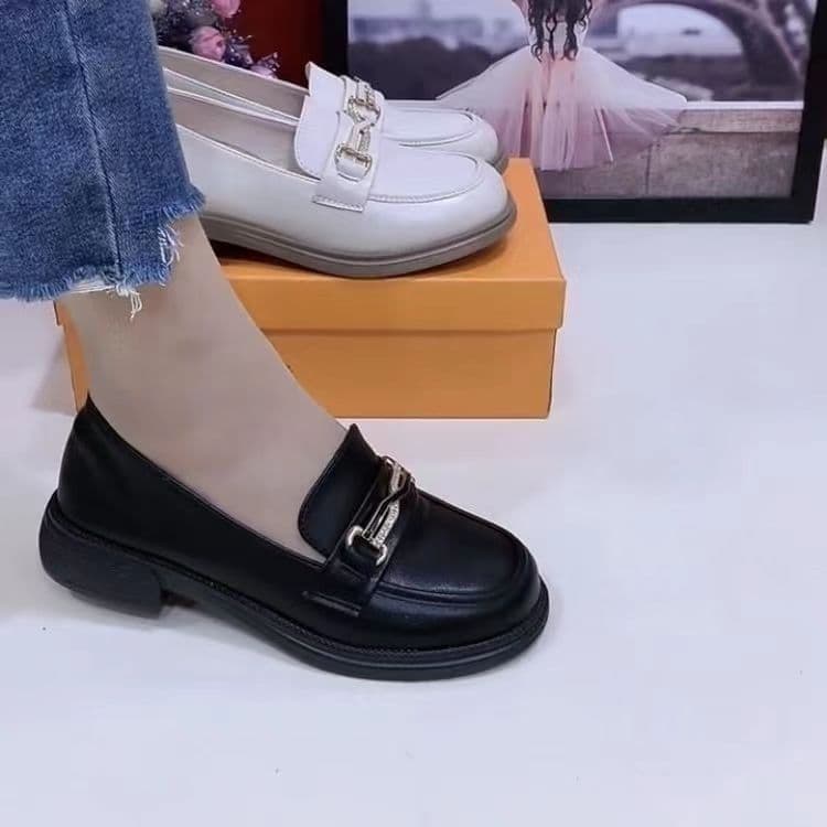 2026 New Spring/Summer British Style Soft Sole Loafers Casual Slip-On Anti-Slip Flat Shoes