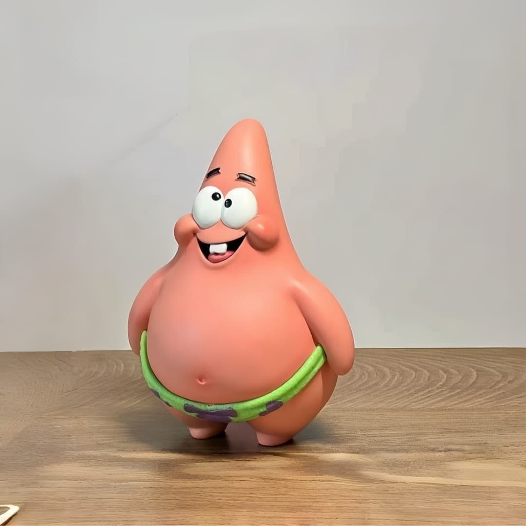 Naked Patrick Star Figure SpongeBob Collectible Funny Cute Desktop Car Ornament Gift