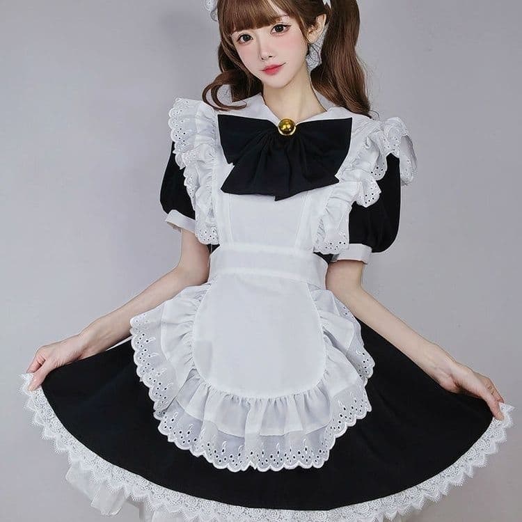 Apron Lolita Versatile New Maid Little Chef Lolita Cos Anime Chinese Style Pure Desire Style School Style.