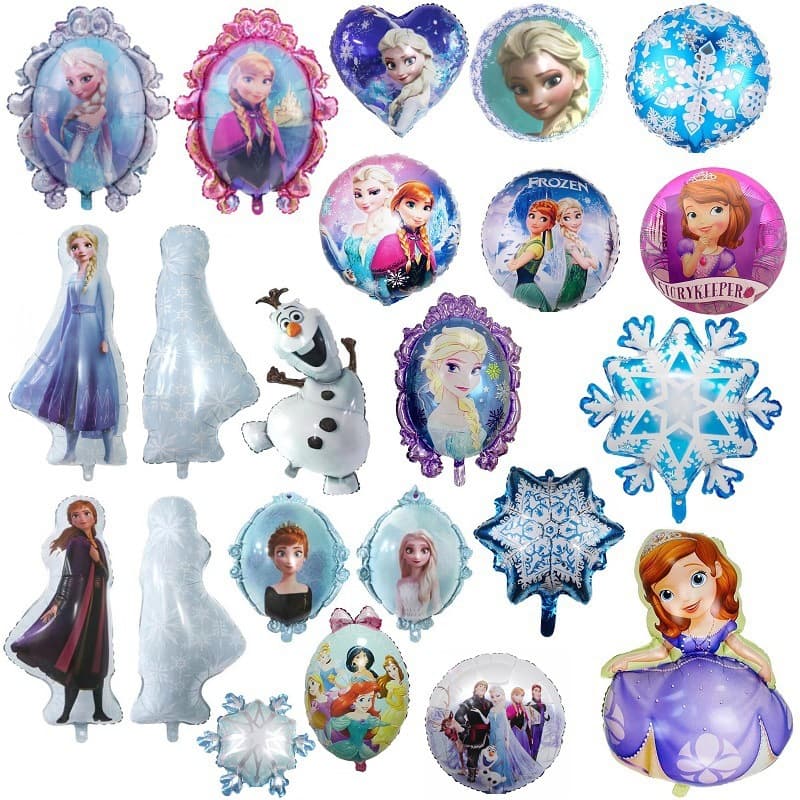 [Genuine Authorization] Frozen Snowflake Elephant Elsa Anna Magic Mirror Balloon