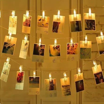 Source Wholesale Photo Clip Battery String Lights LED Creative Mini Fairy Lights Indoor Postcard Decorative Lights Christmas Lights