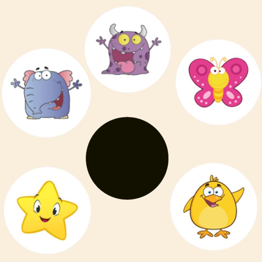 Color-Changing Touch Sticker, Temperature-Sensitive Color-Changing Patch, Heat-Sensitive Color-Changing Adhesive Sticker for Kids' Urinal