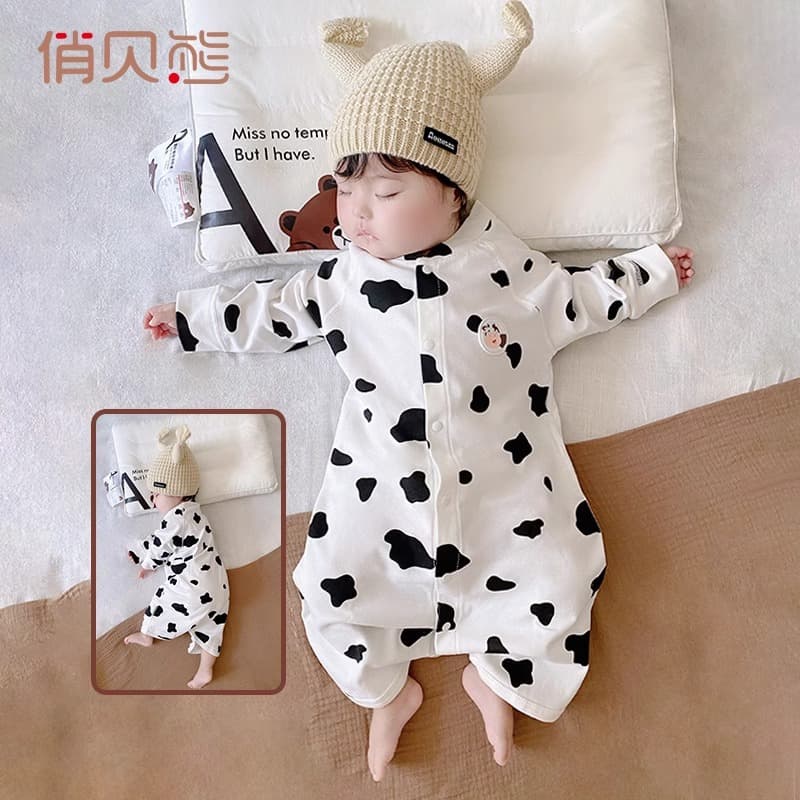 Baby Robe Spring Autumn Cotton Four Seasons Baby Sleep Dress Infant Anti-Kick Autumn Winter Baby Pajamas Boys Girls Sleep Sack