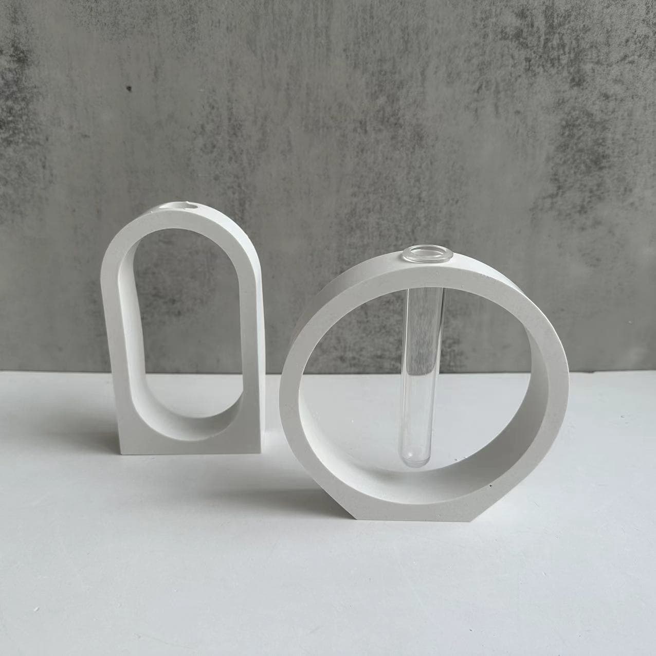 Round arch hydroponic silicone mold test tube hydroponic vase plaster mold resin drip mold