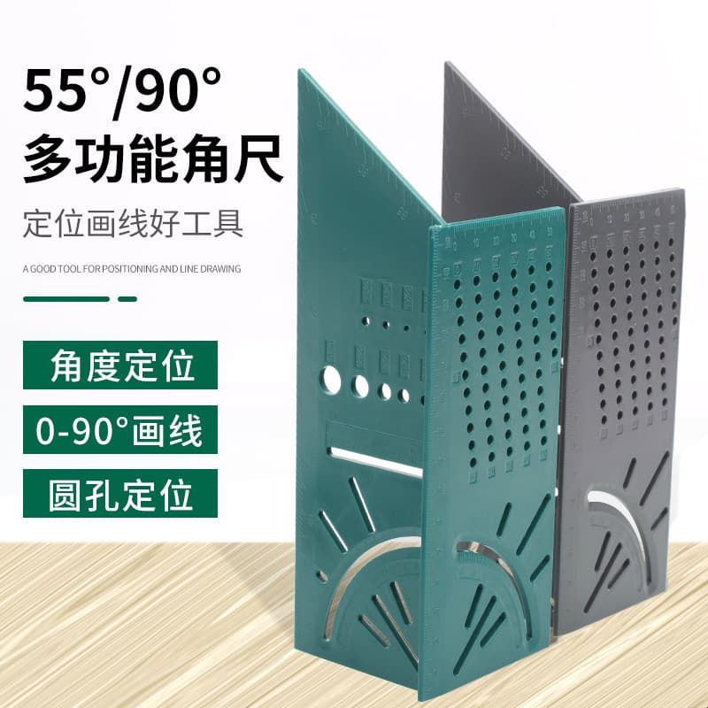 Universal High-Precision 90-Degree Marking Woodworking Square, Industrial-Grade Multi-Function Thickened Large Plastic Woodworking Square