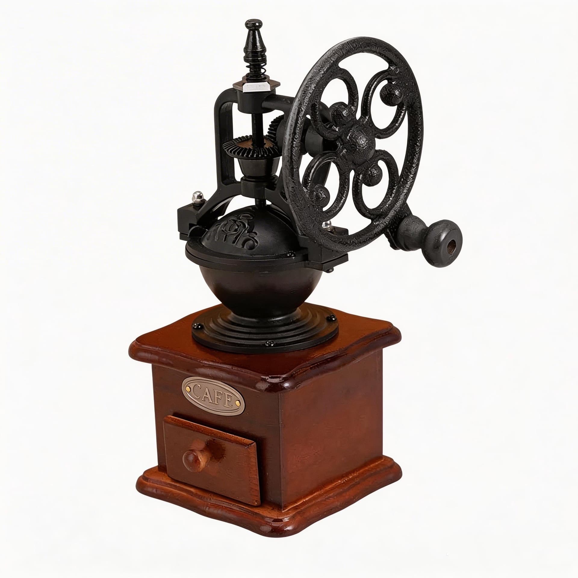 Cross-border Vintage Hand-crank Coffee Grinder, Manual Coffee Bean Grinder, Home Ferris Wheel Coffee Machine Grinder