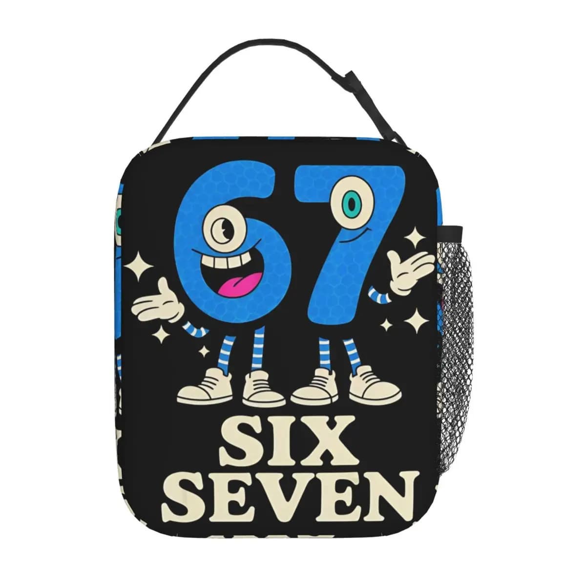 Digital printed lunch bag for primary and secondary school students portable thermal insulation waterproof bag lunch box bag children's meal bag
