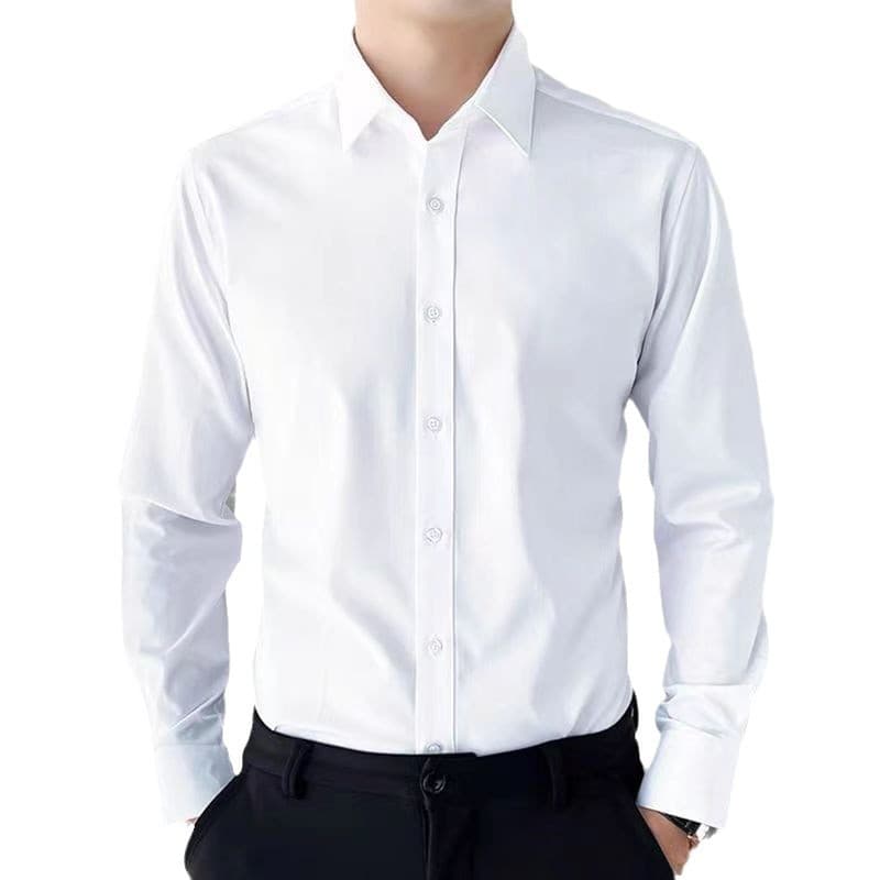 2026 Spring White Dress Shirt Men Long Sleeve Formal Short Sleeve Shirt Casual Business Workwear Men's Clothing Wholesale