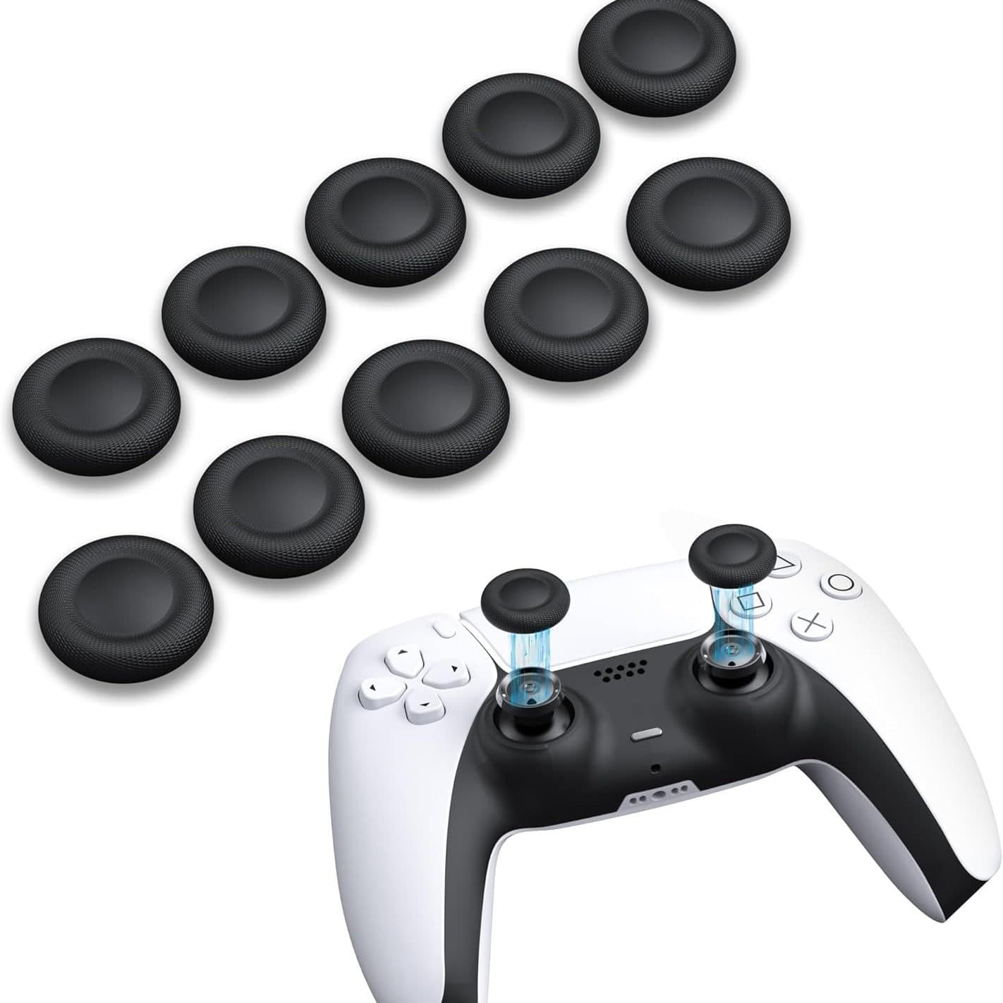PS4/PS5 Controller Joystick Replacement Caps, Elite Controller Replacement Caps, Mushroom Head Repair DSE Replacement Caps, No Disassembly Required