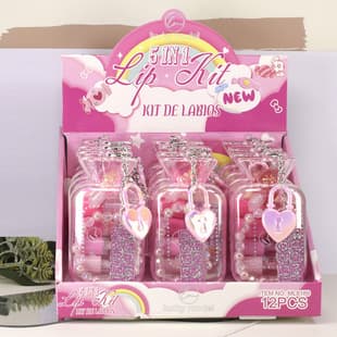 New Cross-Border Export [LUCKY MODEL] 5-Piece Pearl Gloss Lip Gloss Lip Color Bracelet Hair Clip Gift Set