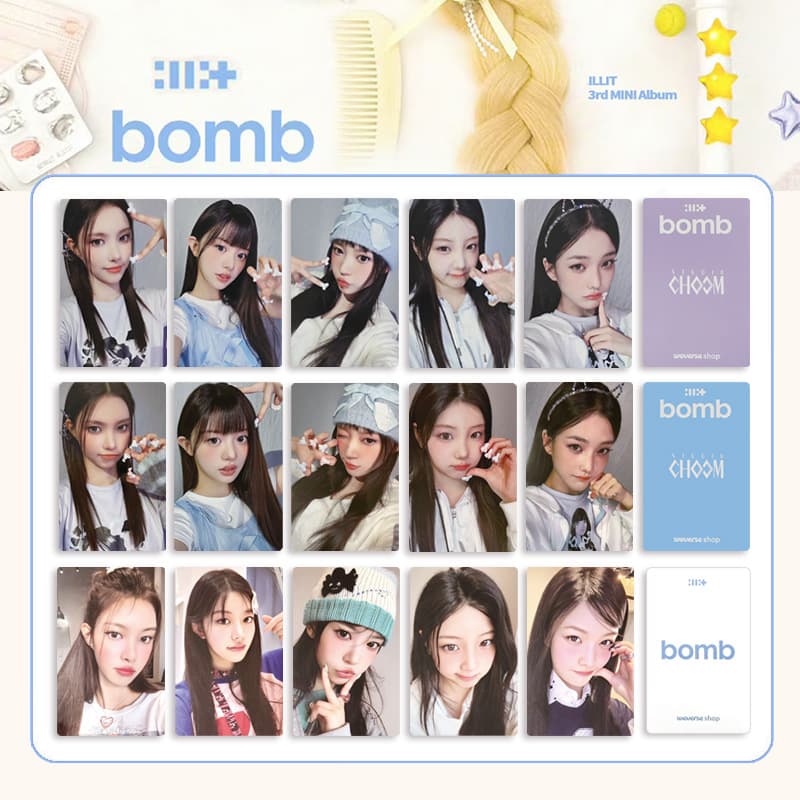 ILLIT "bomb" Album Card Random Card WVS Pre-order Benefit Card Postcard Gift Wonhee Lee Merchandise