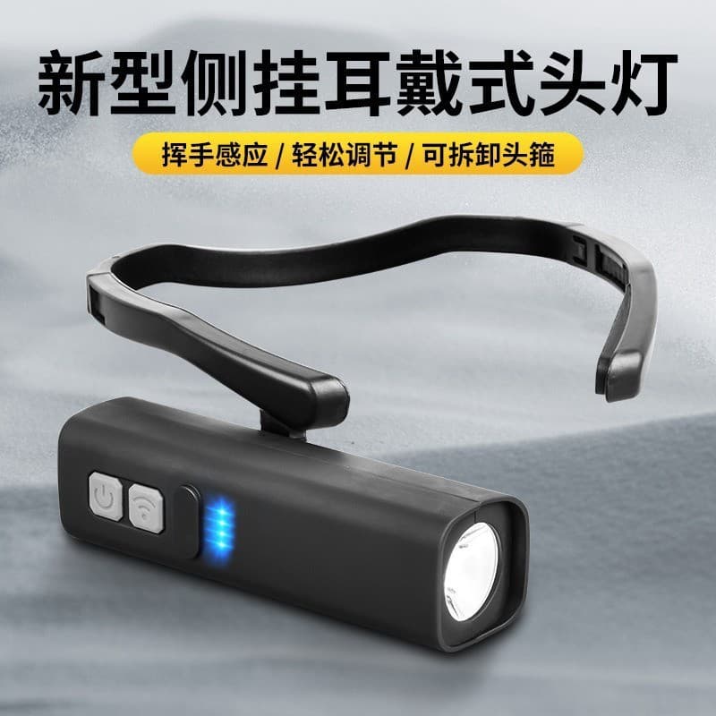 Outdoor Induction High Beam Clip-on Headlamp, Ultra-bright for Night Running, Fishing, Mountaineering Head-mounted Induction Lighting