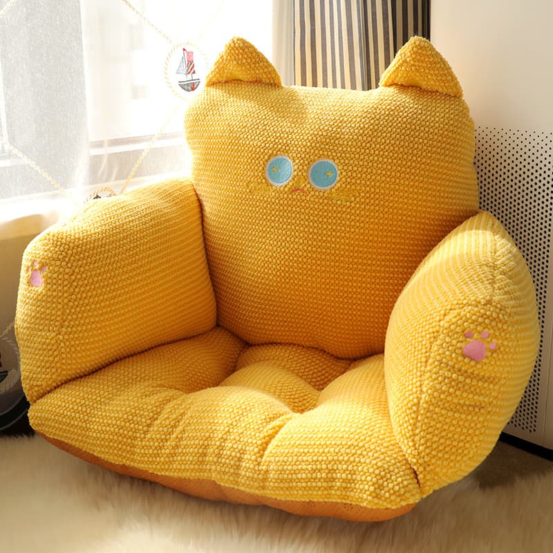 Floor Cushion for Kids Reading, Living Room Bedroom Window Seat Tatami Small Backrest Sofa
