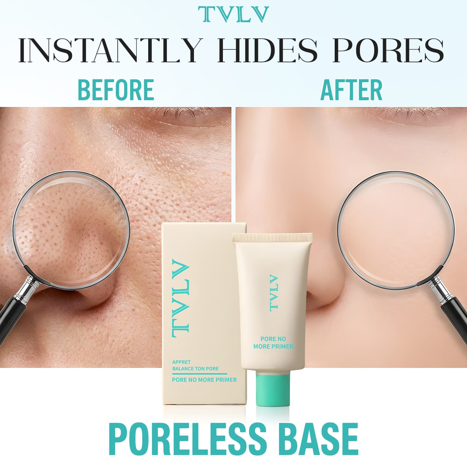 Cross-border hot-selling pore-covering makeup primer, moisturizing, oil-controlling makeup primer, long-lasting makeup filling, pore-smoothing skin, easy-to-make-up isolation cream