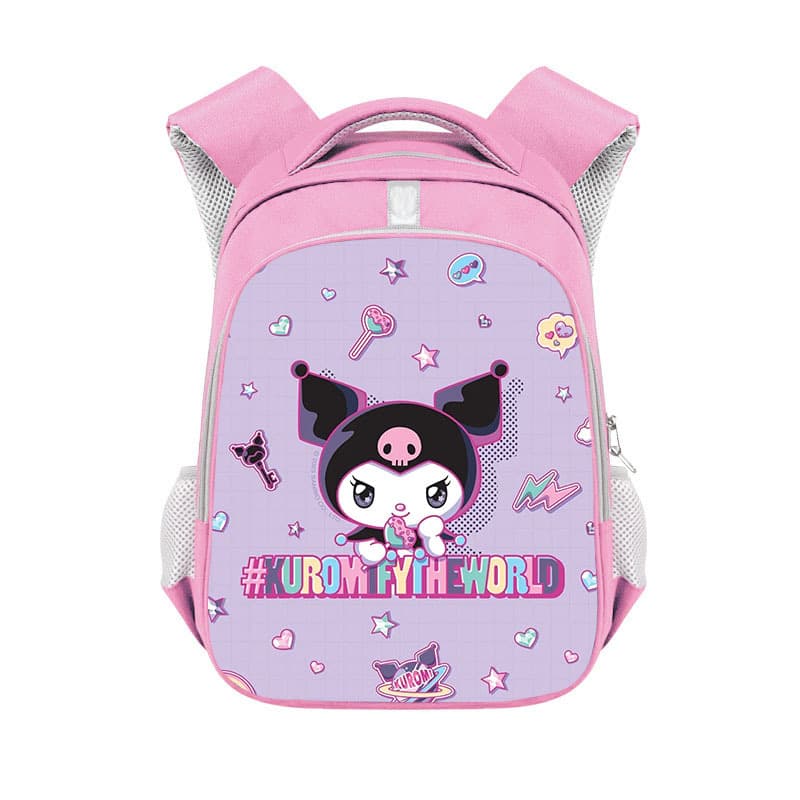 New Kuromi Children's Schoolbag for Girls Fashion Trendy Backpack Cute Elementary Student Shoulder Bag Cross-border Wholesale