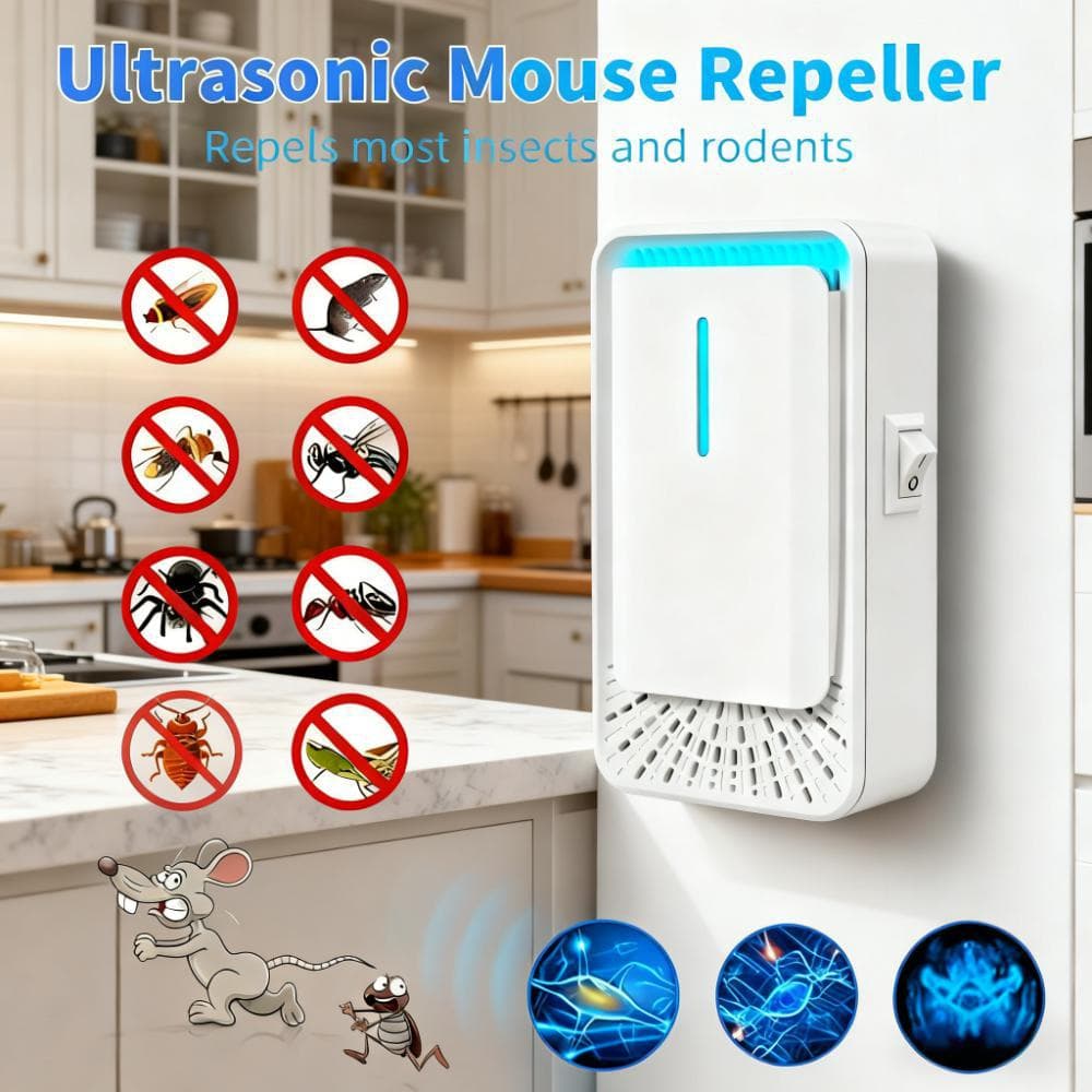 Cross-Border Best-Selling Household Ultrasonic Pest Repeller Rodent Repeller Mosquito Repeller Smart Frequency Conversion Physical Pest Control Electronic Product