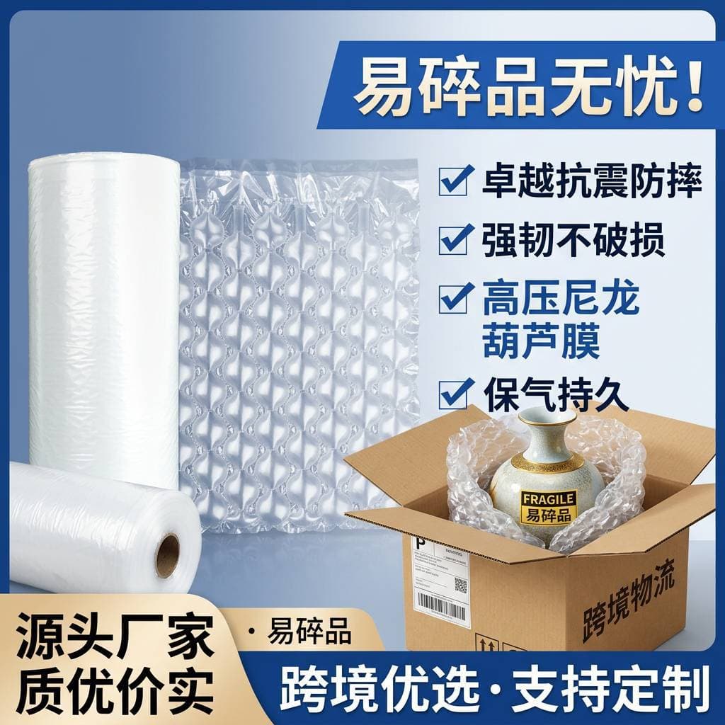 Gourd film bubble film inflator packaging machine bubble bag gourd bubble film buffer air cushion machine express filling bag