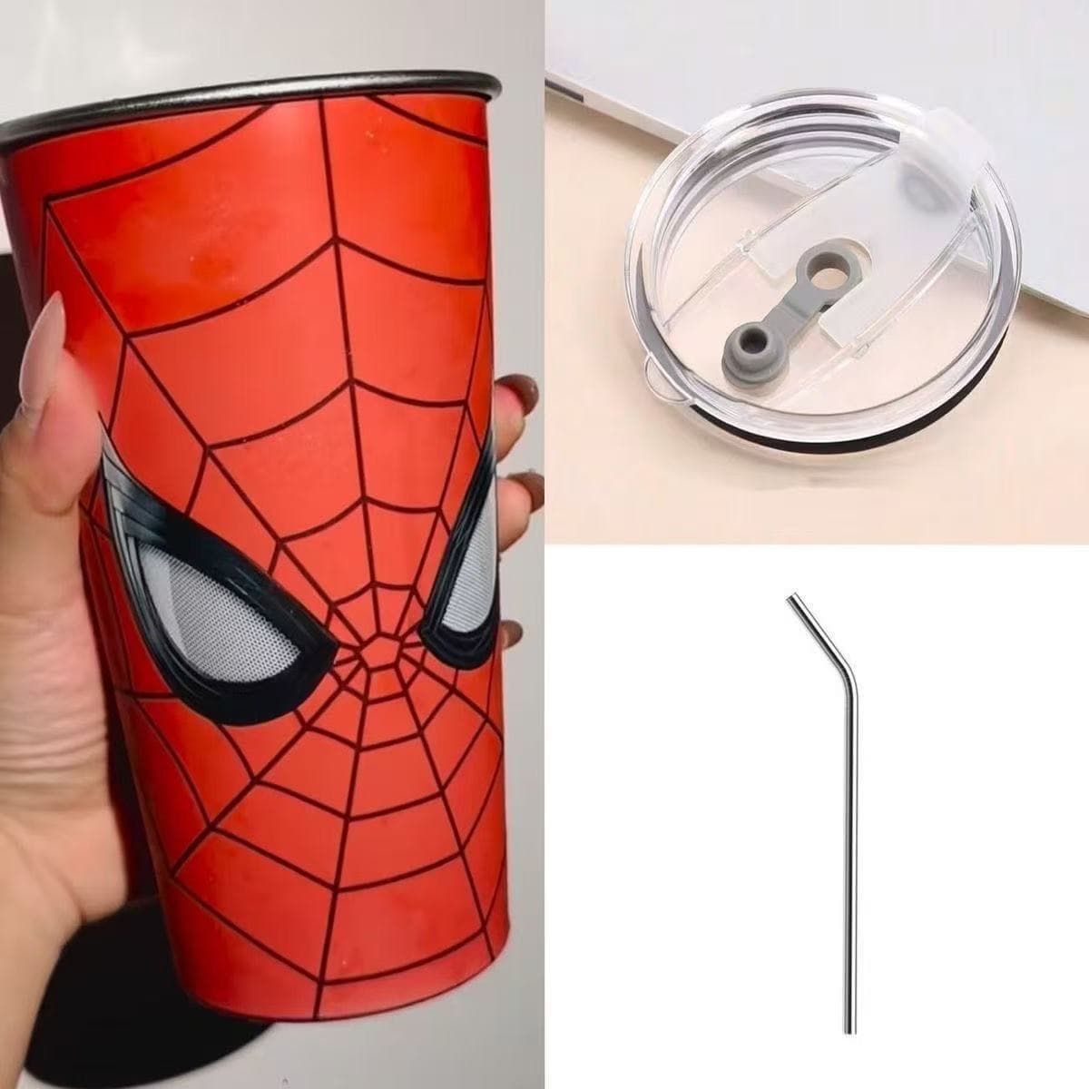 Cross-border Spider Cold Color-Changing Cup Anime Cold Color-Changing Eco-Friendly Cup Temperature-Sensitive Color-Changing Collectible Commemorative Cup Wholesale Available