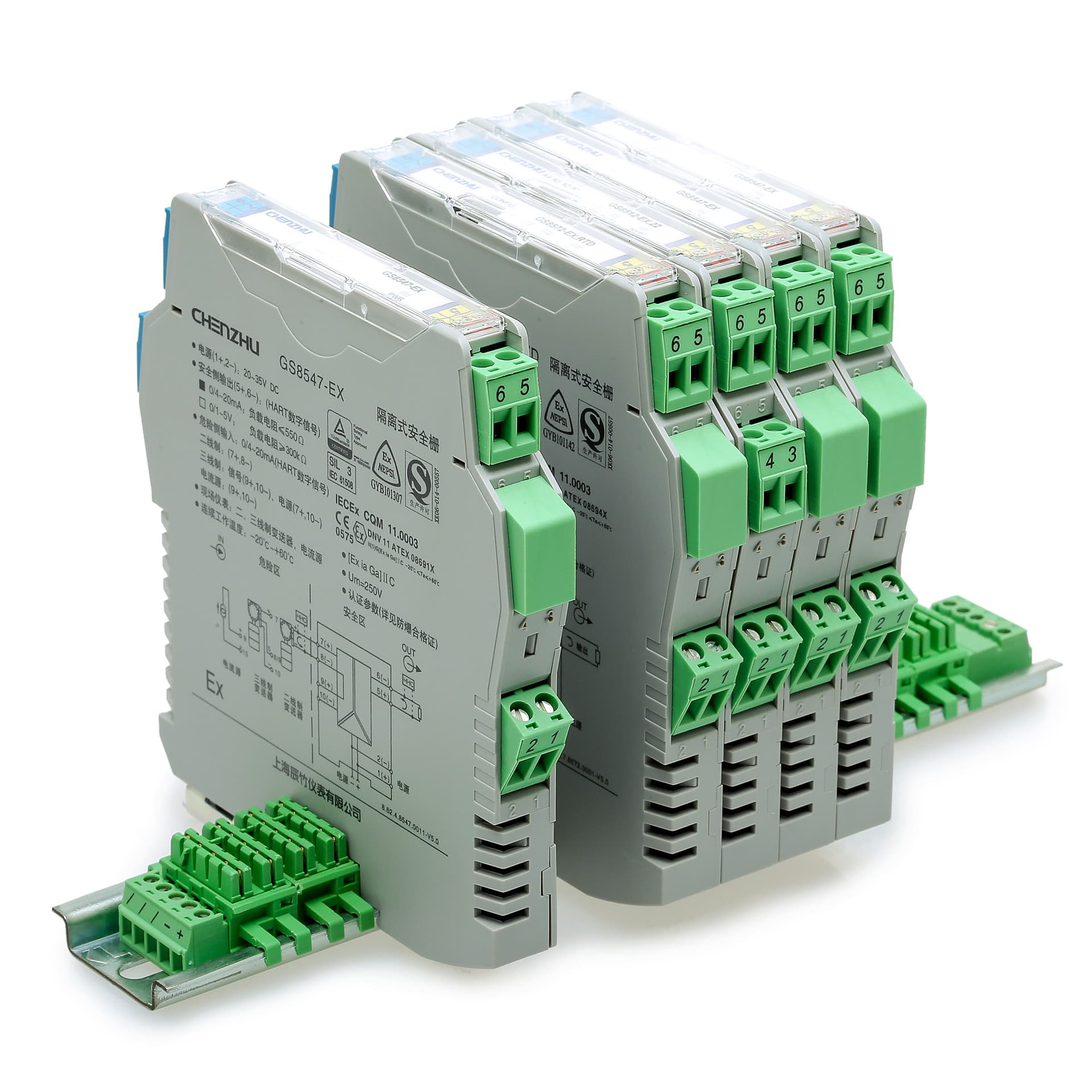 Chenzhu GS8547-EX Isolated Safety Barrier Supports HART Signal One Input One Output Explosion-Proof for Extended Use