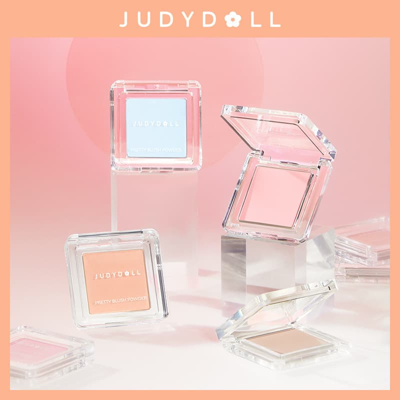 Judydoll Orange Monochrome Blush Highlight Contouring Blush Purple Blush Blue Peach Matte Natural Milky Apricot Pink for Women