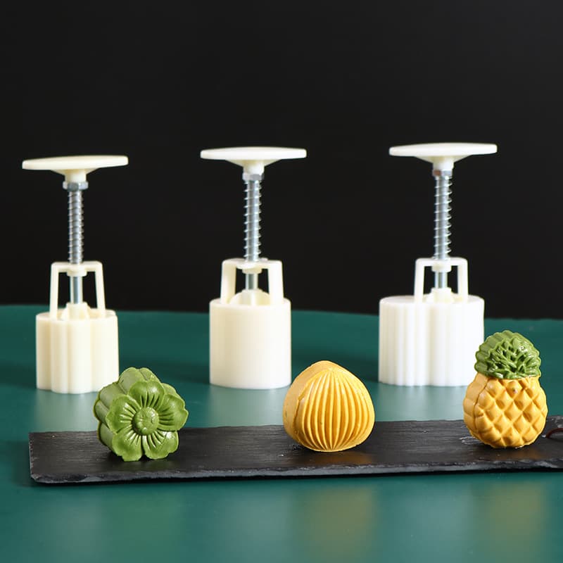 Non-Stick Pineapple Cake Mold Home Use Baking Tool Ice Skin Press Flower Moon Cake Pastry Making Tool Stainless Steel Material