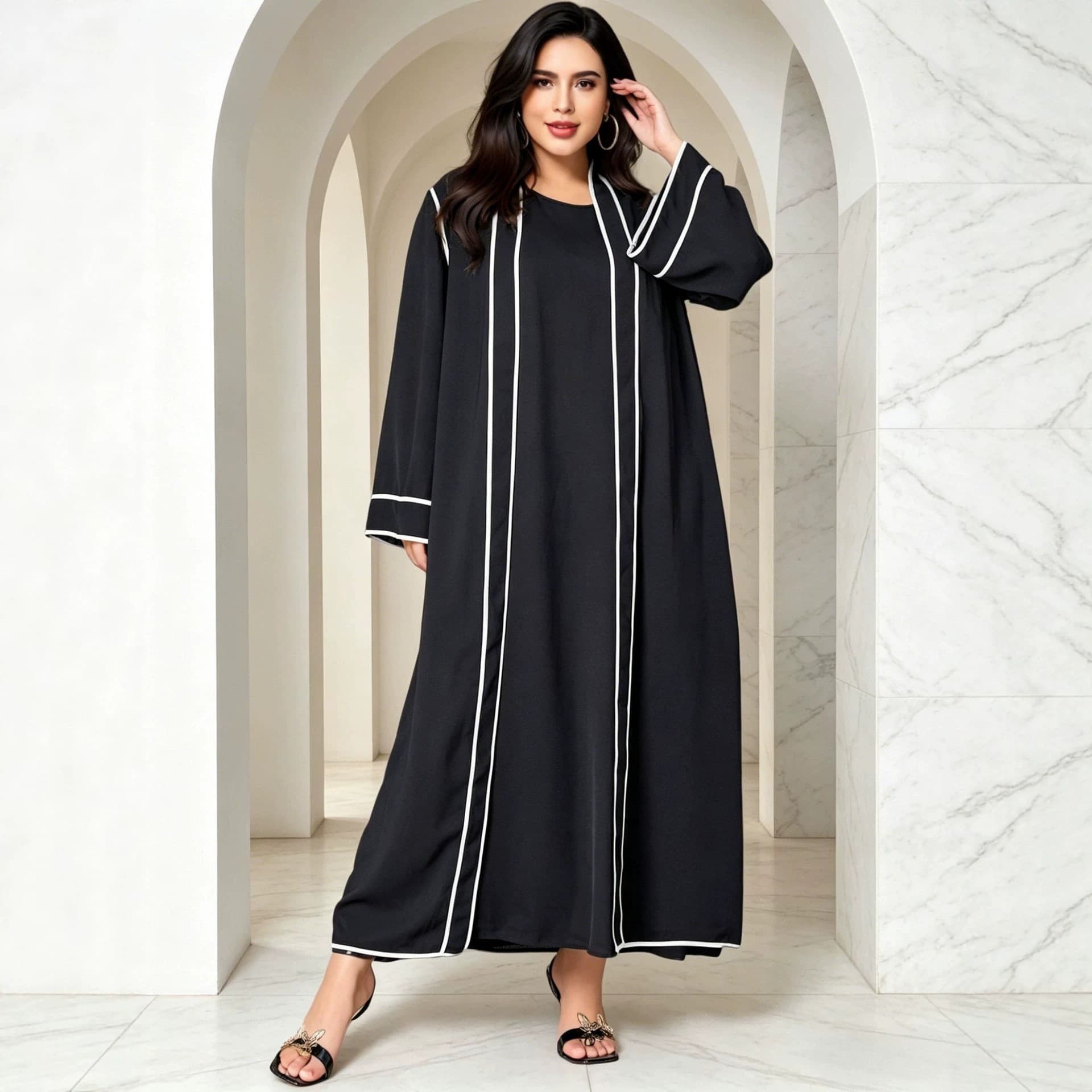 Cross-border exclusive for plus-size women's color-blocking suits, short-sleeved cardigans, plus-size women's long-sleeved cardigans, plus-size