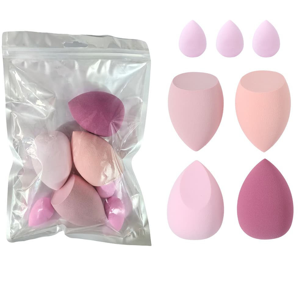 7-Piece Makeup Sponge Set, Non-Absorbent, Expands with Water, Air Cushion BB Makeup Tool, Sponge Blender, Powder Puff
