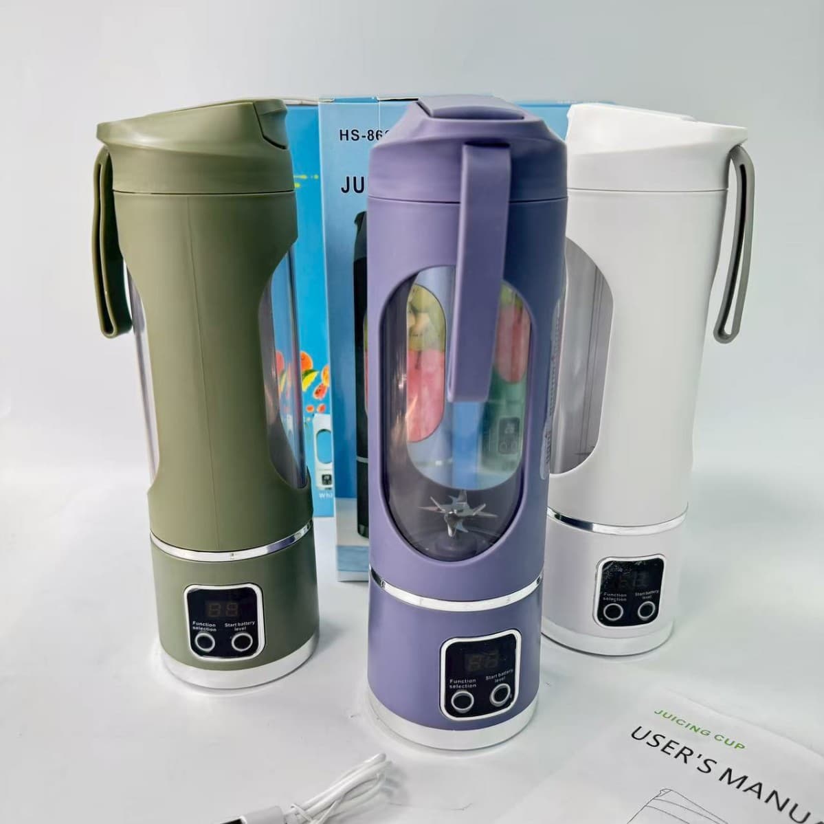 Cross-border juice cup automatic home ice-crushing USB charging portable juice machine, outdoor travel cup large capacity