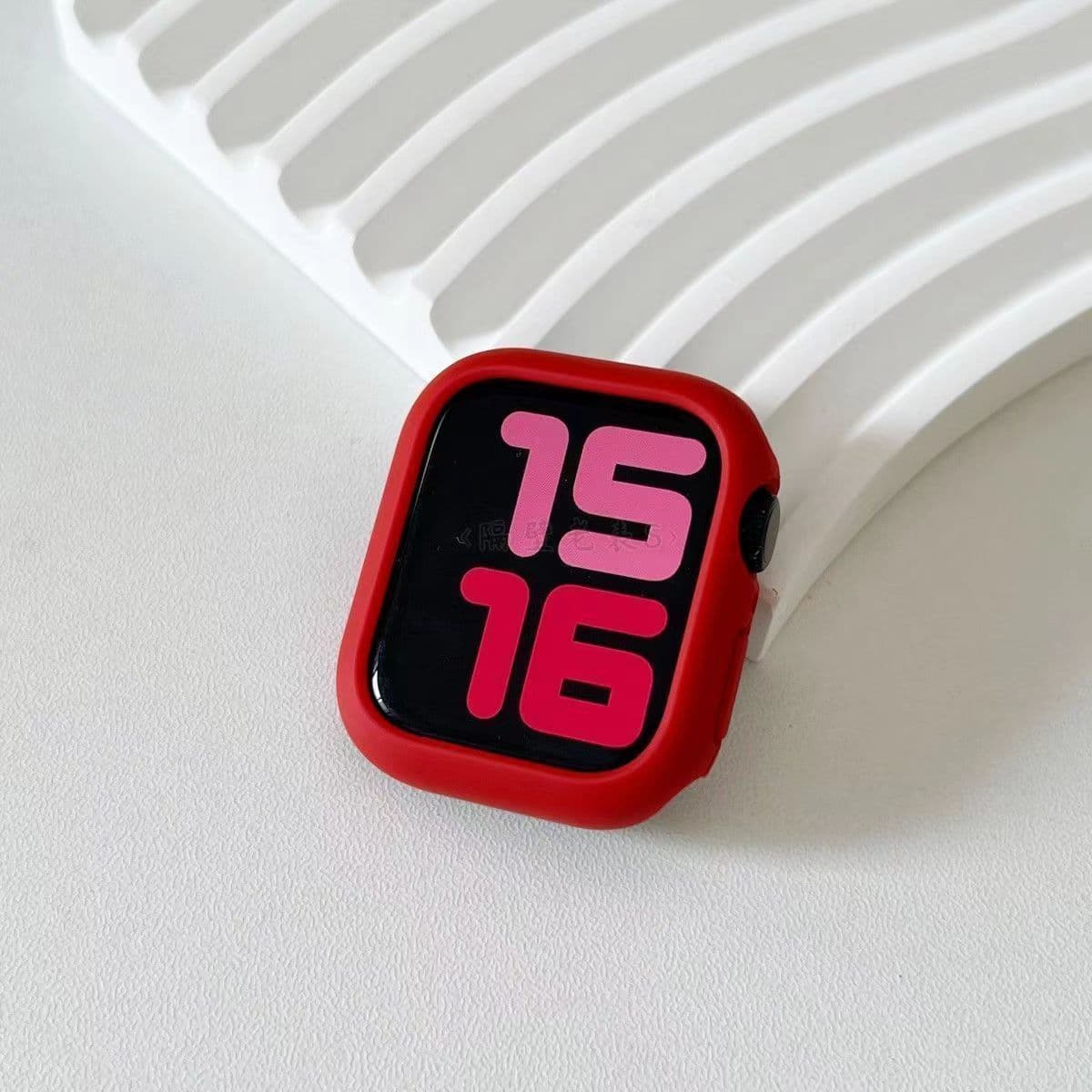 Apple S9 Hollow Watch Case for iWatch 42/46mm, Protective Hard Shell for SE S6, Anti-Explosion