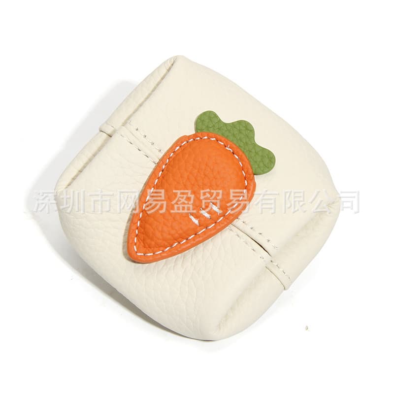 New Color-Blocked PU Leather Coin Purse, Women's Mini Storage Bag, Portable Small Pouch for Coins, Earphones, and Jewelry