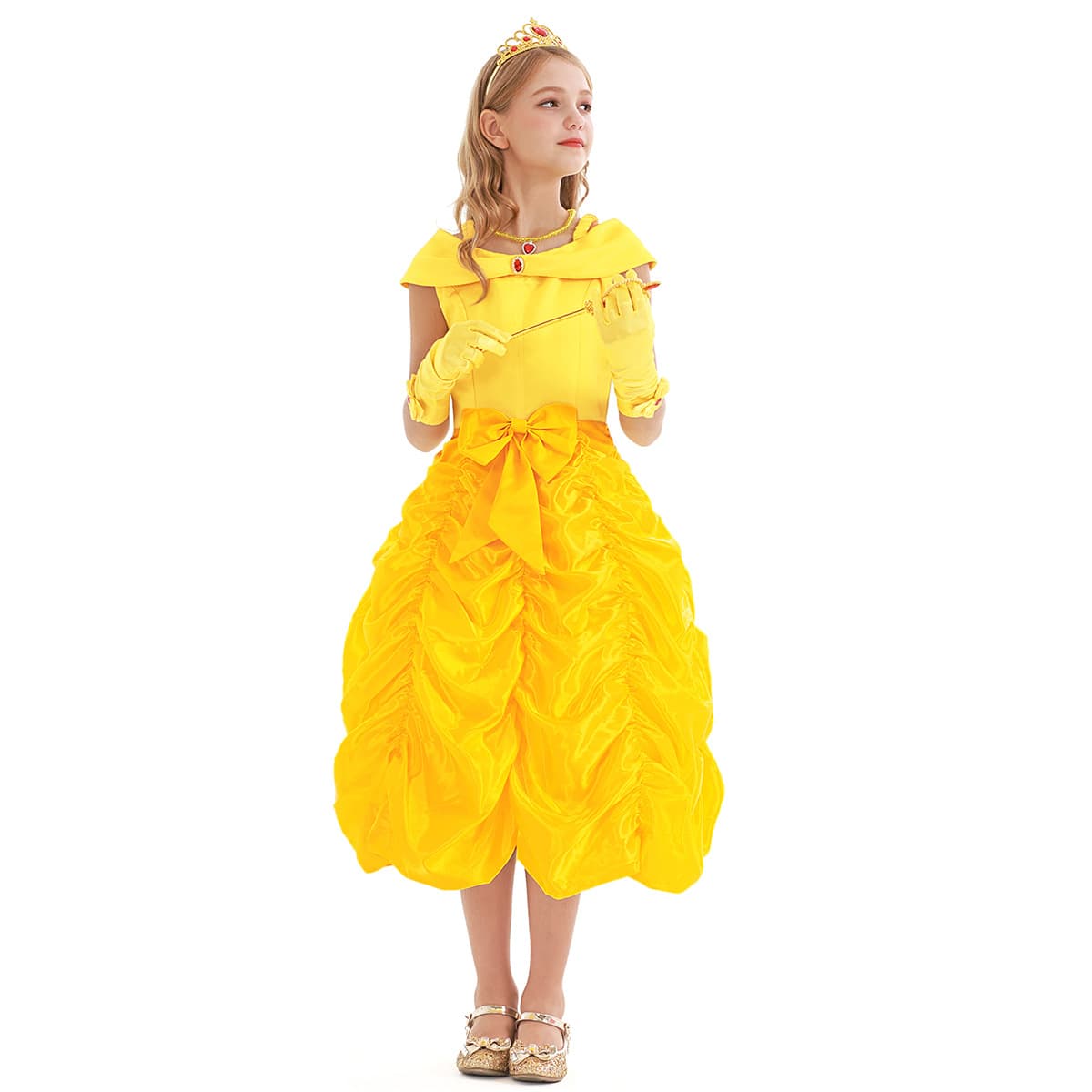Newbeiluer Princess Dress for Girls, Lantern Skirt, Frozen Beauty and the Beast Puffy Dress, Baby Gown