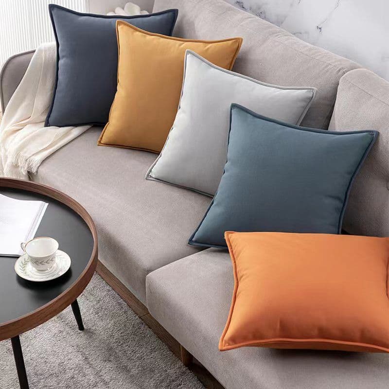Tech fabric throw pillow for living room sofa back cushion, rectangular hotel pillow cover without insert, car lumbar and neck pillow
