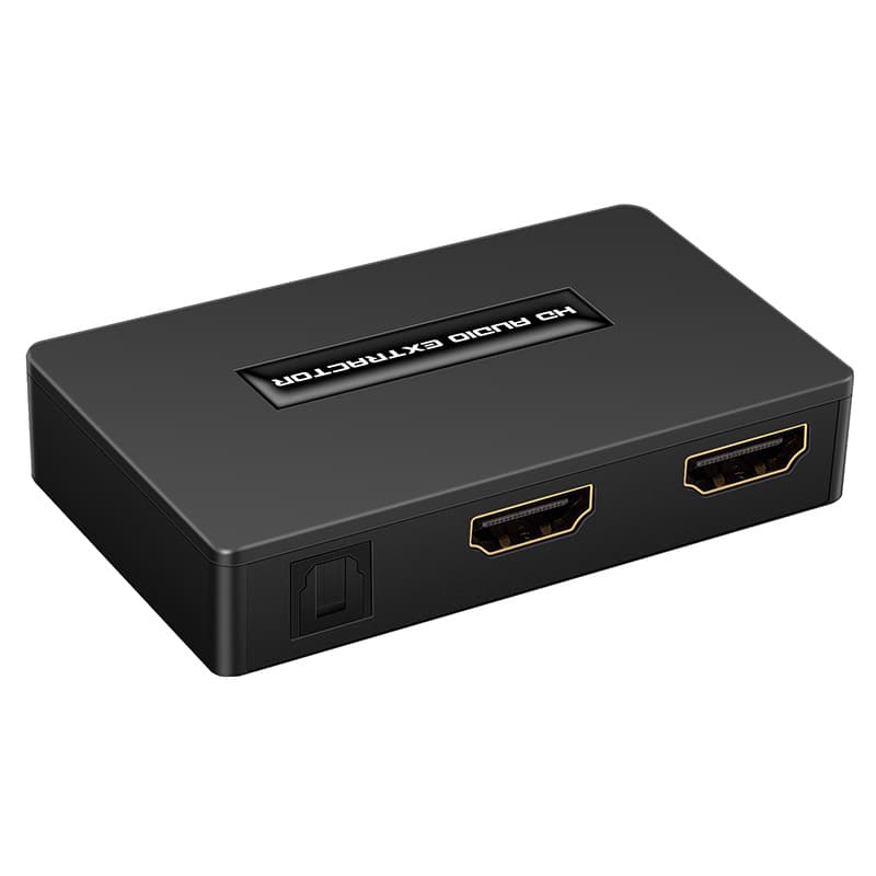HDMI Audio Splitter, High-Definition Audio Synchronization Splitter Converter, 4K 5.1 Optical 3.5 Audio Splitter