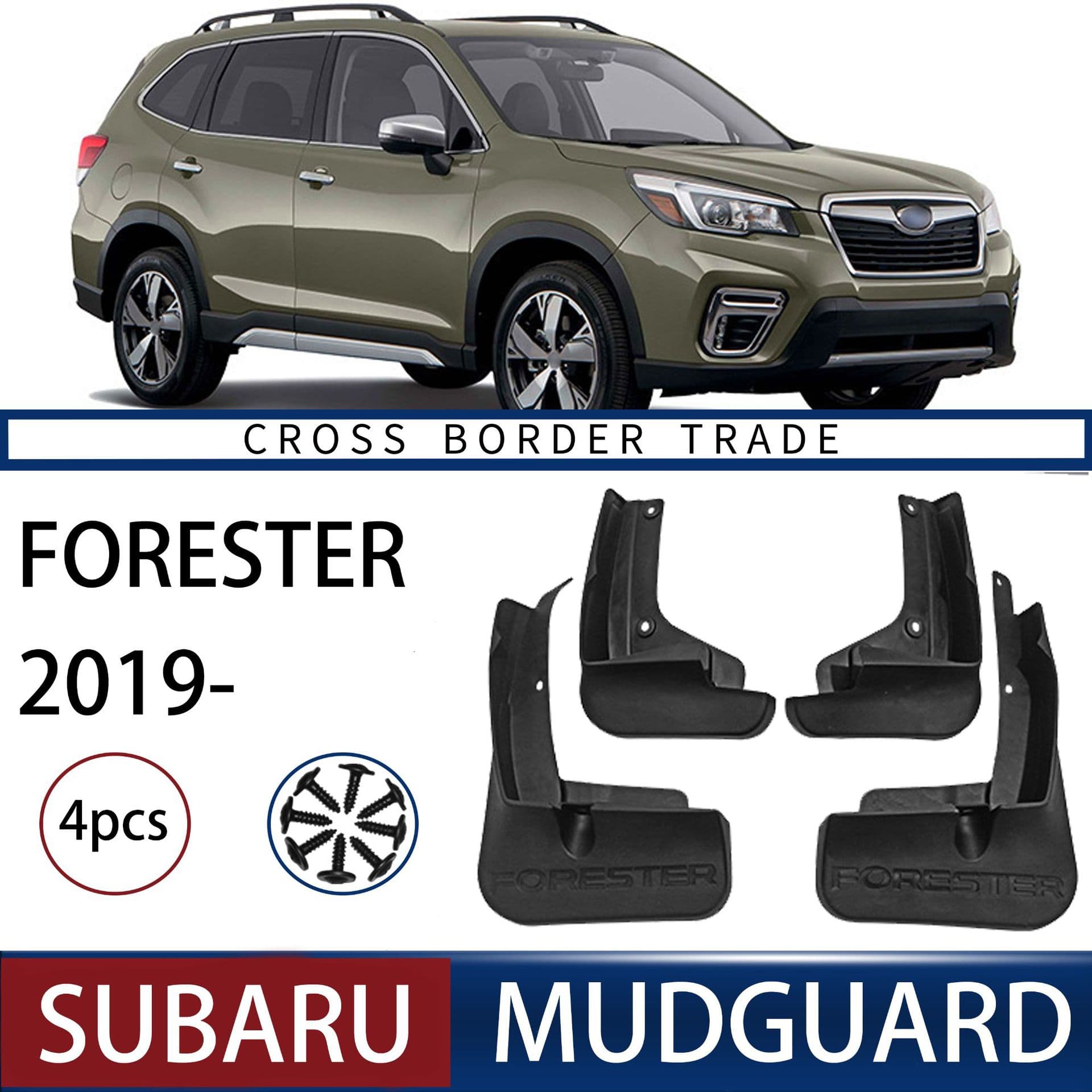 Mud Flaps for Subaru Forester 2019-2021 Small Version, Export Cross-border Mud Guards