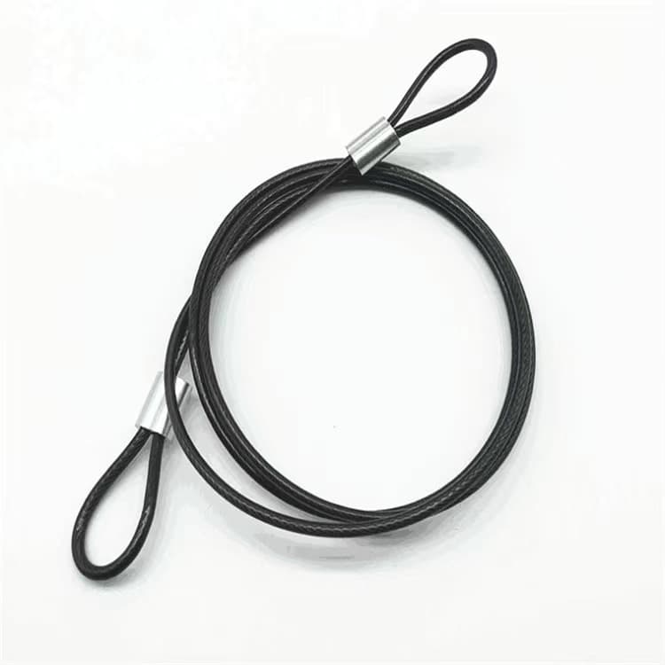 Coated Stainless Steel Wire Rope Double-End Crimped Wire Fall Arrest Safety Rope Stage Light Audio Safety Rope