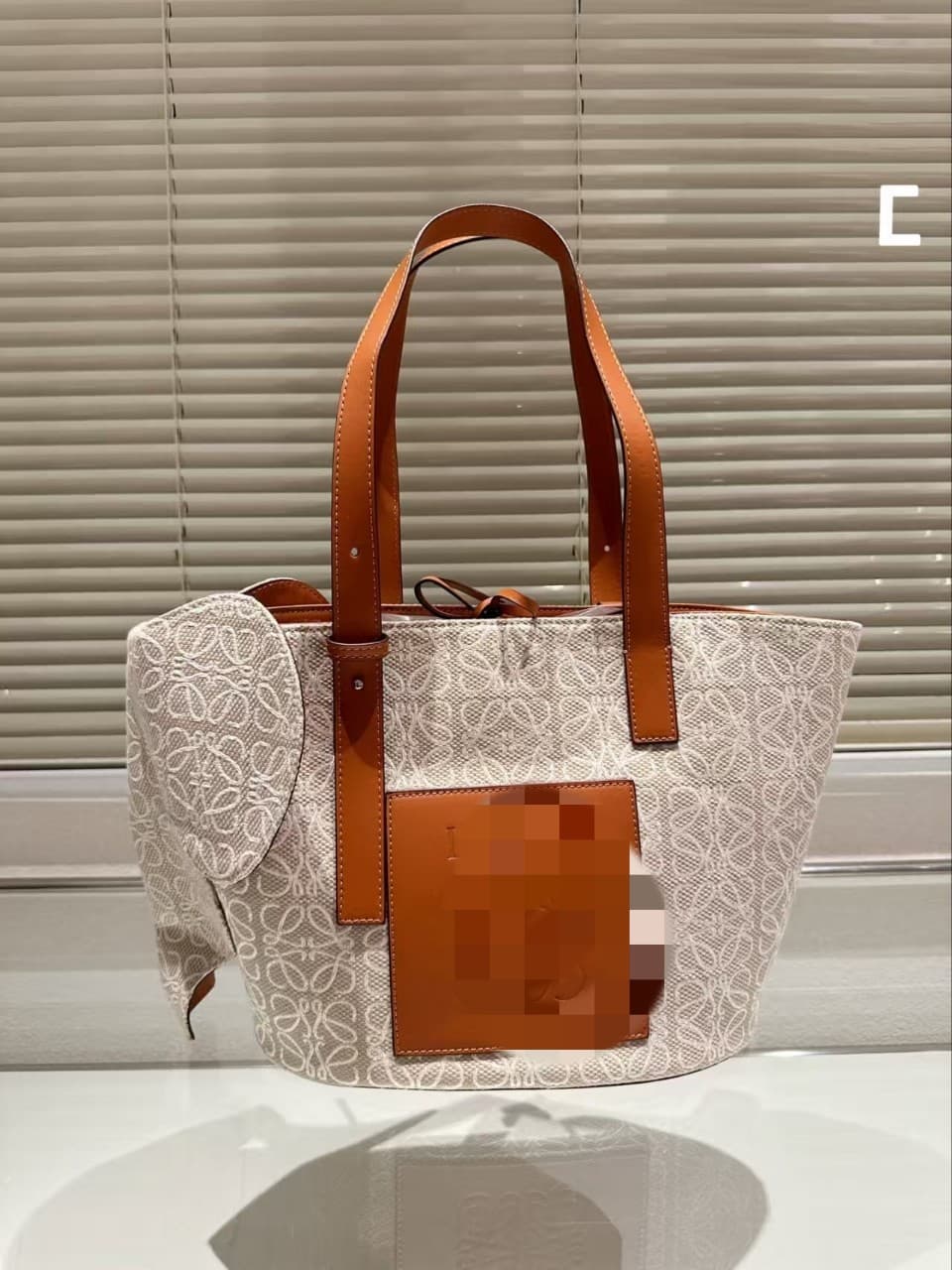 High-quality Luojia presbyopic elephant tote handbag large-capacity shopping tote bag high-end versatile vegetable basket for women
