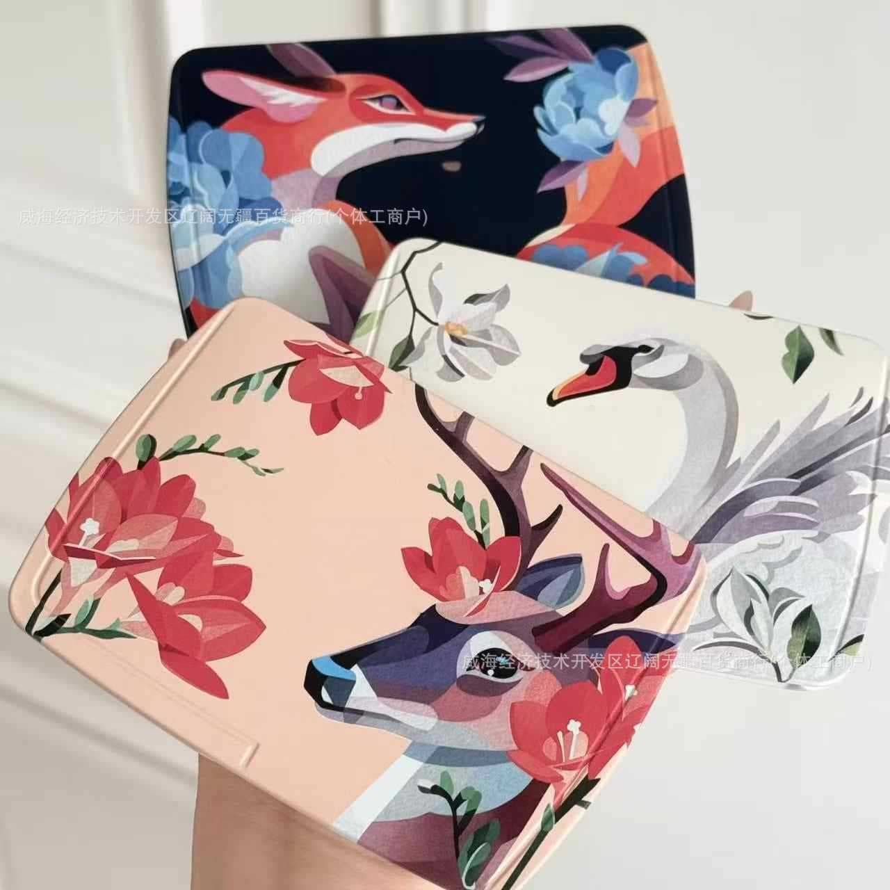 Hot-selling new H-brand six-color face blush palette: Red Horse, Swan, Deer, Fox, Hourglass Limited Edition