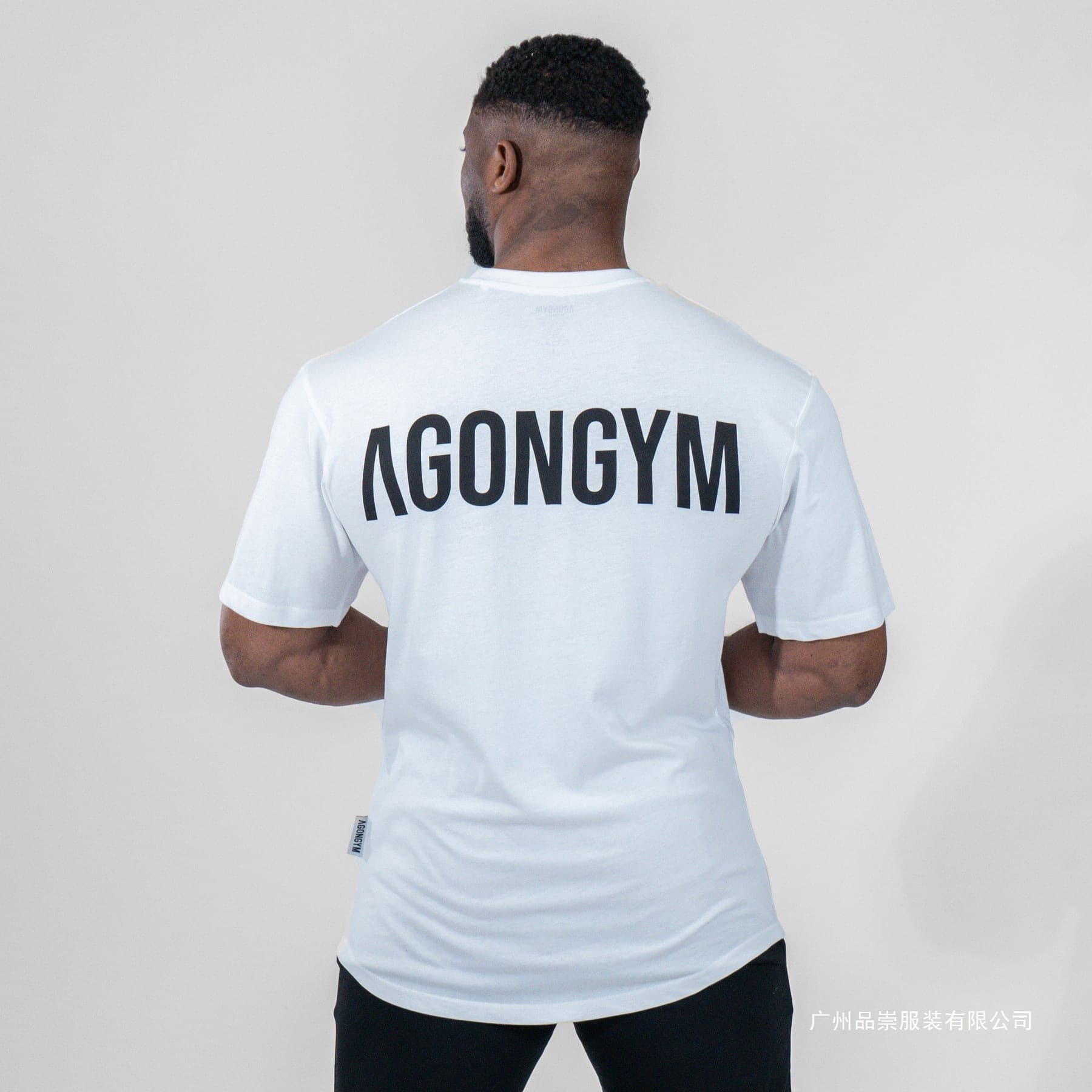 Gym Fitness Agongym Bodybuilding Oversized Loose T-shirt Cotton
