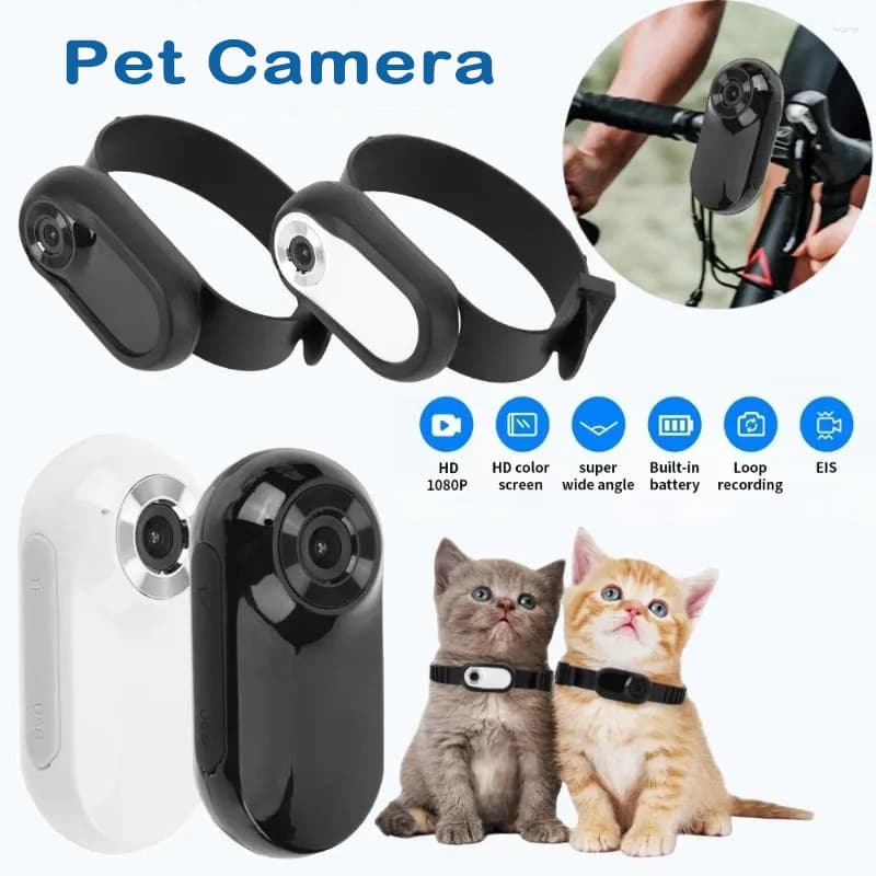 Pet Recorder Thumb Pet Camera HD Cat Dog View Camera Collar Pet Camera