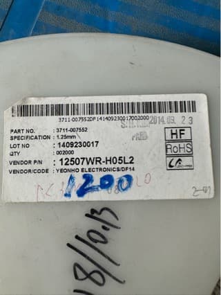 12507WR-H05L2 Genuine Original Connector