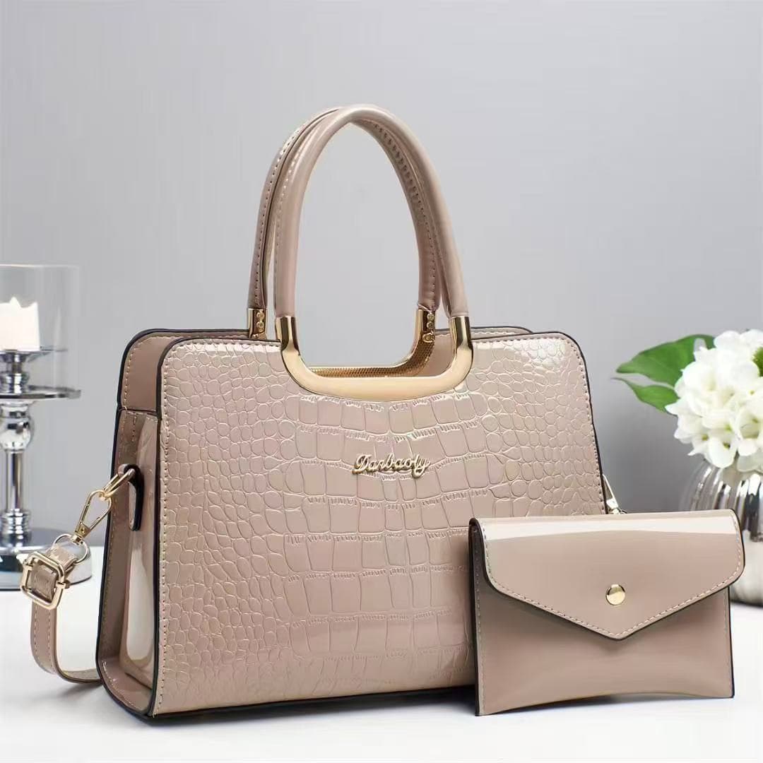 Trendy New Cracked Stone Texture Women's Bag Set Fashion Women's Bag Shoulder Crossbody Bag Premium Commuter Handbag Women