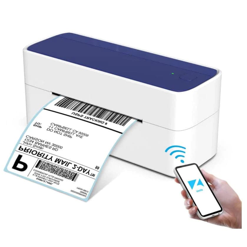 Phomemo Express Thermal Label Printer, Portable Wireless, Mobile-Compatible, Ink-Free Shipping Label Maker