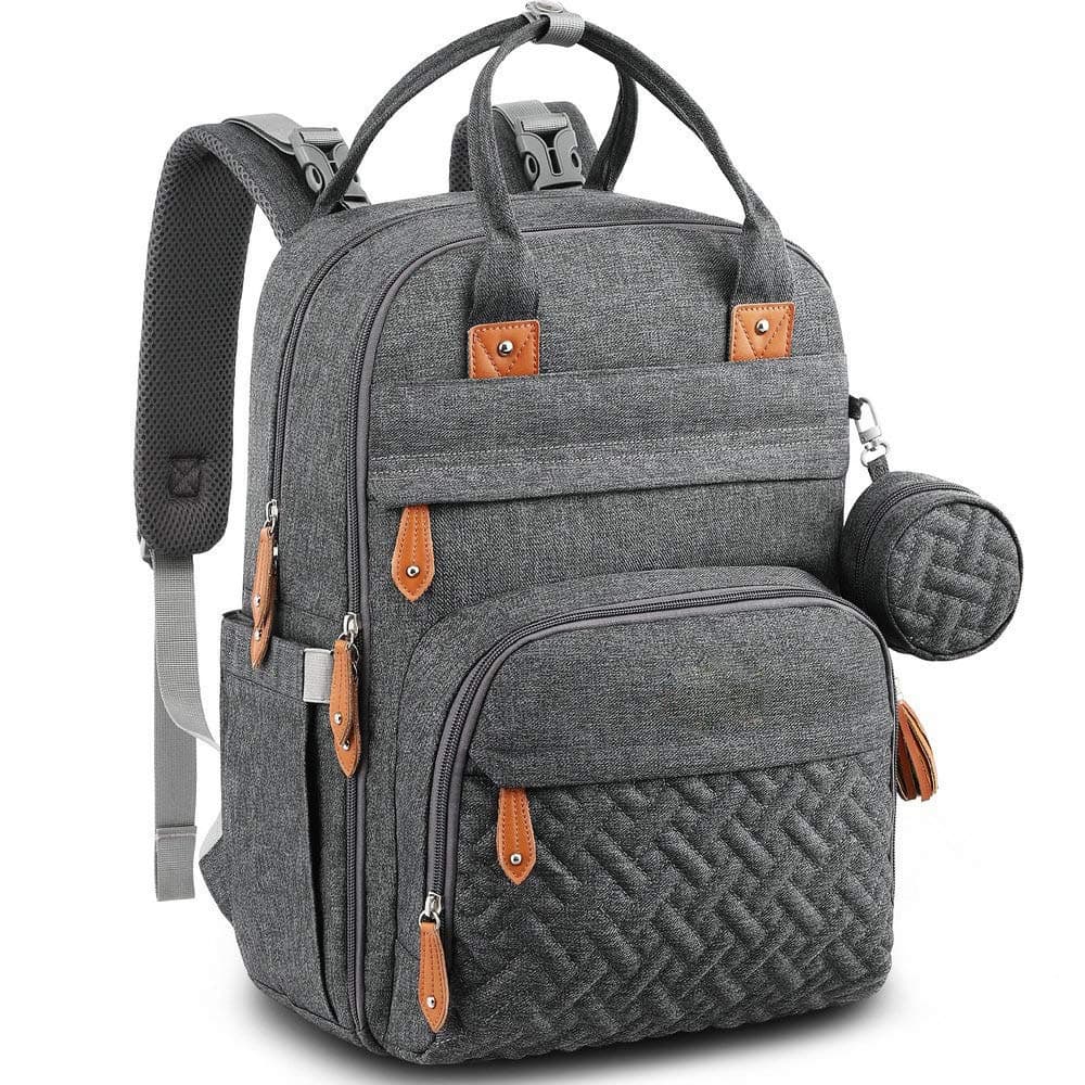 New Cross-Border Baby Diaper Bag Mom Maternity Backpack Large Capacity Travel Bag Amazon Bestseller