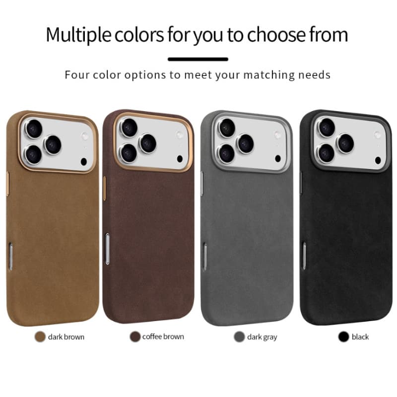 Simulated Suede Magnetic Phone Case for Apple 16, Apple 15 Pro, Apple 17, Apple 16 Pro