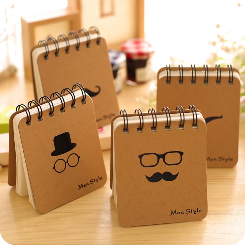Creative minimalist mini A7 spiral notebook Instagram female student cute high-value portable pocket vocabulary book