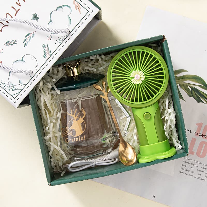 Gift Cup Small Fan Souvenir Ceramic Cup Company Opening Promotional Gift Activities Smart Thermostatic Cup Mug