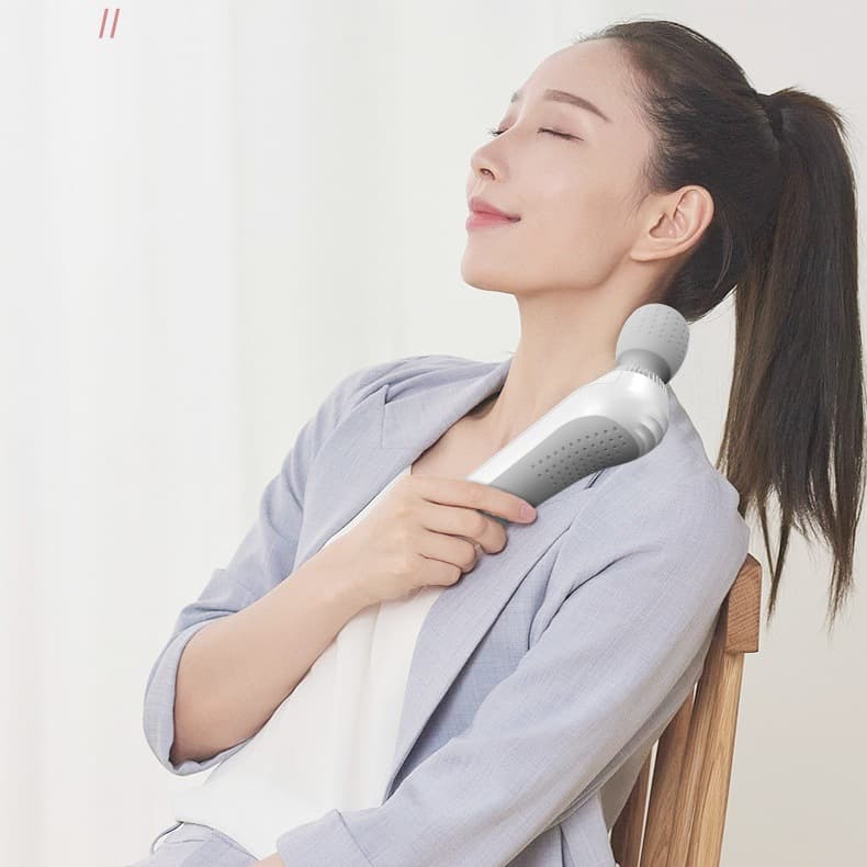 Wireless Handheld Electric Massager Full Body Multi-functional Home Use Neck Back Waist Small Charging Vibration Hammer Stick