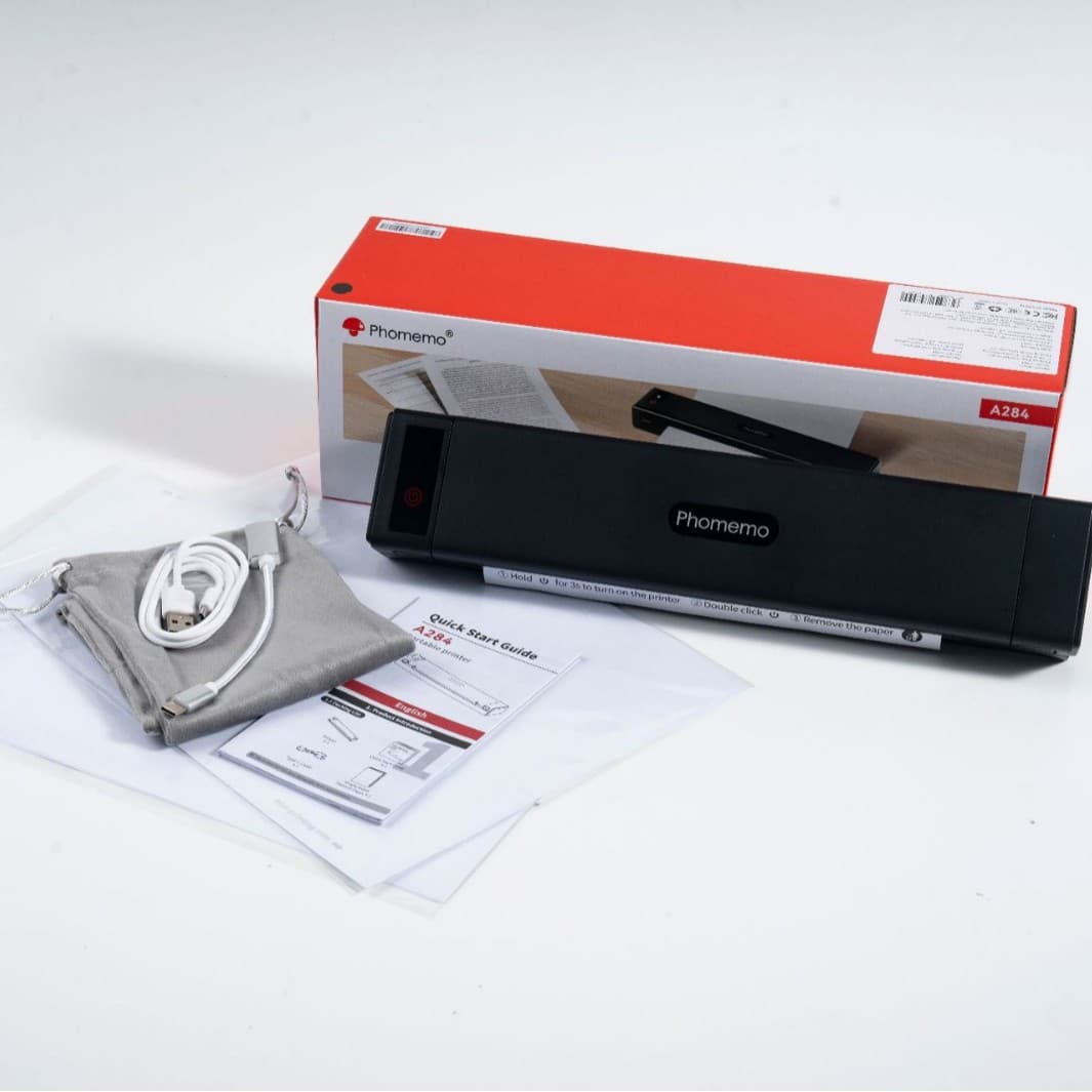 Phomemo M08F Small Mini Thermal Printer Inkless Office Tattoo Portable A4 Wrong Question Printer