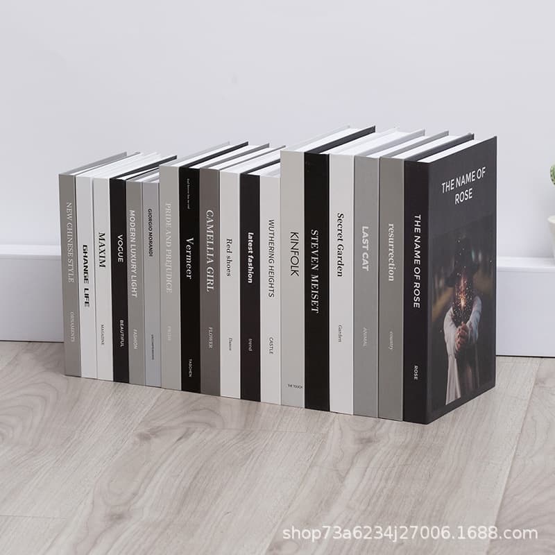 Ultra-thin Decorative Fake Book, Modern Minimalist Faux Book Prop Model, Office Mall Desktop Ornament